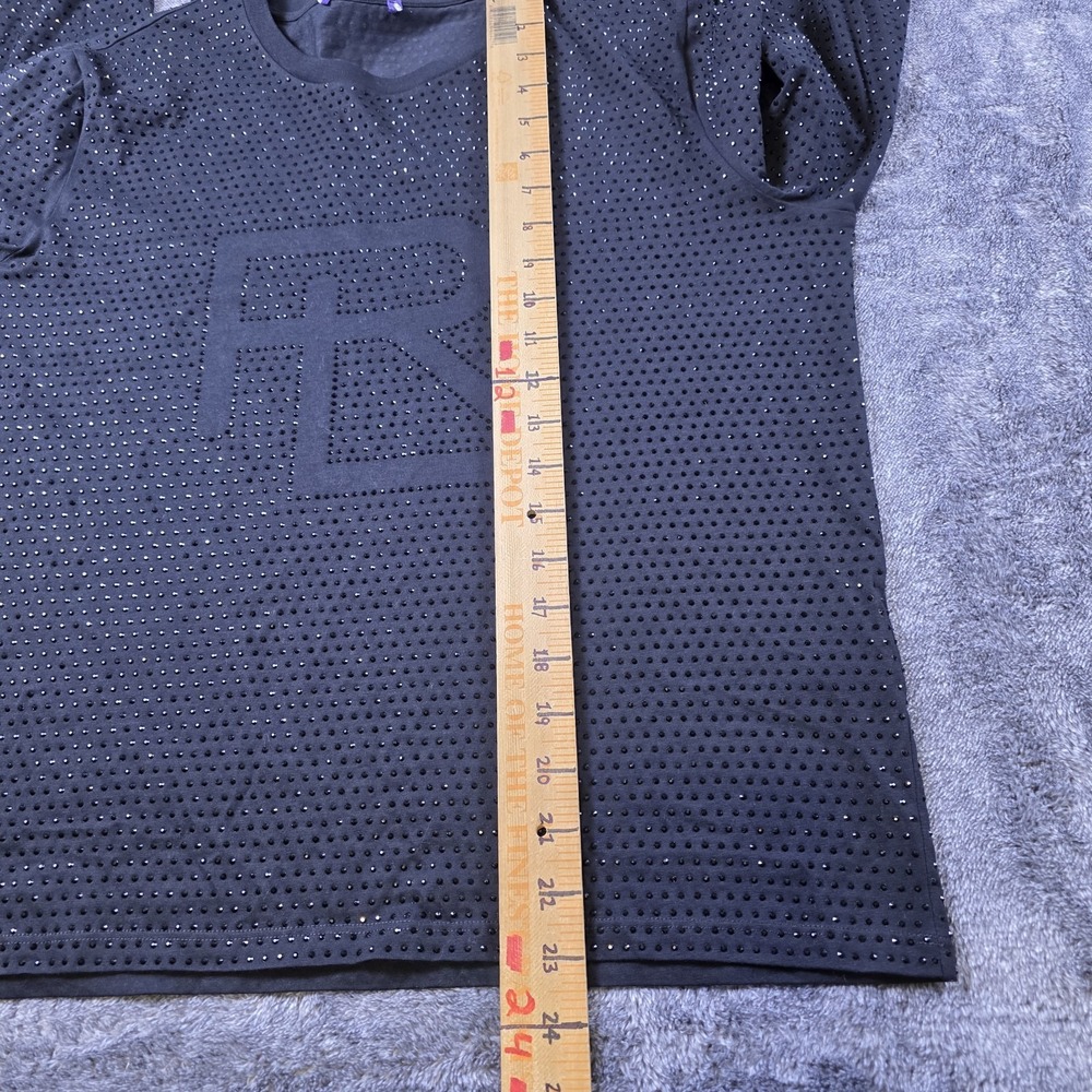 Ralph Lauren Purple Label RL Rhinestone Monogram Long Sleeve Tee Size XL $1390 - Picture 6 of 10